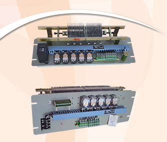 硅链自动调压装置用于手动或自动调节直流屏（柜）的控制母线电压。本调节器配有自动控制电路，大电流直流继电器和分组降压硅链，调节迅速，工作稳定，安装方便。